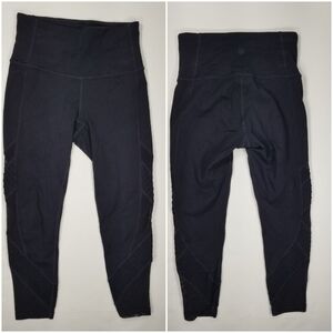 Athleta High Rise Pinstucks Chaturanga Leggings